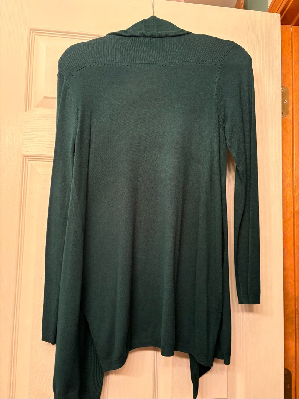 Pink Clover Dark Teal Open Front Cardigan
